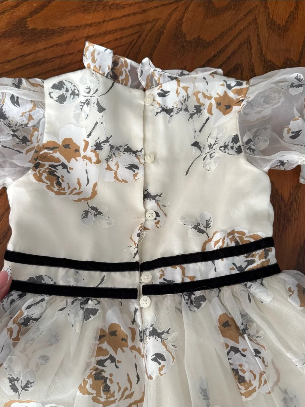 Janie & Jack The Winter Rose Dress Sz 4